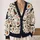 Cute Halloween Ghosts, Black Cats and Candy Corn for Cozy Autumn Layering Style for Women All-over Print Knitted Cardigan - 2