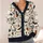 Cute Halloween Ghosts, Black Cats and Candy Corn for Cozy Autumn Layering Style for Women All-over Print Knitted Cardigan - 4