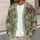 Sage Green Christmas Florals And Ornaments For Festive Outings And Holiday Gatherings All-over Print Knitted Cardigan - 5