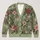 Sage Green Christmas Florals And Ornaments For Festive Outings And Holiday Gatherings All-over Print Knitted Cardigan - 1