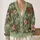 Sage Green Christmas Florals And Ornaments For Festive Outings And Holiday Gatherings All-over Print Knitted Cardigan - 2