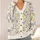 Pastel Wildflower Meadow Blooms for Relaxed Weekend Layering and Women’s Style All-over Print Knitted Cardigan - 4