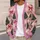 Pink Christmas Trees Snowflakes and Bows for Cozy Holiday Gatherings and Festive Parties All-over Print Knitted Cardigan - 5