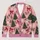Pink Christmas Trees Snowflakes and Bows for Cozy Holiday Gatherings and Festive Parties All-over Print Knitted Cardigan - 1