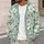 Mint Green Botanical Blooms for Relaxed Spring Layering and Everyday Weekend Style All-over Print Knitted Cardigan - 5