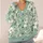 Mint Green Botanical Blooms for Relaxed Spring Layering and Everyday Weekend Style All-over Print Knitted Cardigan - 4