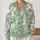 Mint Green Botanical Blooms for Relaxed Spring Layering and Everyday Weekend Style All-over Print Knitted Cardigan - 2