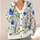 Wildflower Meadow Blooms for Relaxed Everyday Layering, Garden Walks, and Casual Style All-over Print Knitted Cardigan - 4