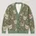 Cream Kitten Faces With Sage Green Texture for Cozy Everyday Layering, Cat Lovers All-over Print Knitted Cardigan - 1