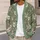 Cream Kitten Faces With Sage Green Texture for Cozy Everyday Layering, Cat Lovers All-over Print Knitted Cardigan - 5