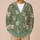 Cream Kitten Faces With Sage Green Texture for Cozy Everyday Layering, Cat Lovers All-over Print Knitted Cardigan - 6