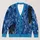 Blue Watercolor Black Cat Silhouettes For Relaxed City Layering And Daily Outings All-over Print Knitted Cardigan - 1