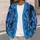 Blue Watercolor Black Cat Silhouettes For Relaxed City Layering And Daily Outings All-over Print Knitted Cardigan - 5