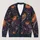 Gothic Halloween Pumpkins, Skeleton Hands and Roses for Autumn Layering Style Women All-over Print Knitted Cardigan - 1
