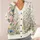 Watercolor Wildflower Meadow for Everyday Layering and Spring Garden Outings for Women All-over Print Knitted Cardigan - 4
