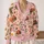 Ladybug Daisy Garden Motifs for Relaxed Everyday Layering, Women’s Whimsical Style All-over Print Knitted Cardigan - 2