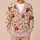 Ladybug Daisy Garden Motifs for Relaxed Everyday Layering, Women’s Whimsical Style All-over Print Knitted Cardigan - 6