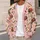 Ladybug Daisy Garden Motifs for Relaxed Everyday Layering, Women’s Whimsical Style All-over Print Knitted Cardigan - 5