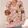Ladybug Daisy Garden Motifs for Relaxed Everyday Layering, Women’s Whimsical Style All-over Print Knitted Cardigan - 4
