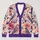Purple Birds And Tropical Blooms For Spring Layering And Everyday Commuting For Women All-over Print Knitted Cardigan - 1