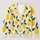 Lemon Motif Casual Layering Style for Autumn Outings and Everyday Women’s Wardrobe All-over Print Knitted Cardigan - 1