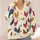 Colorful Rooster Farmhouse Motifs for Autumn Layering and Everyday Country Style for Women All-over Print Knitted Cardigan - 4