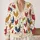 Colorful Rooster Farmhouse Motifs for Autumn Layering and Everyday Country Style for Women All-over Print Knitted Cardigan - 2
