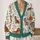 Dachshund Floral Canine Motif for Relaxed Everyday Layering and Dog Lover Style Charm All-over Print Knitted Cardigan - 2