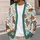 Dachshund Floral Canine Motif for Relaxed Everyday Layering and Dog Lover Style Charm All-over Print Knitted Cardigan - 5