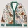 Dachshund Floral Canine Motif for Relaxed Everyday Layering and Dog Lover Style Charm All-over Print Knitted Cardigan - 1