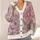 Muted Wildflower Blooms for Relaxed Everyday Layering, Weekend Style, and Travel Wear All-over Print Knitted Cardigan - 4