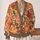 Autumn Maple Leaves and Acorns for Cozy Everyday Layering Women's Fall Wardrobe Style All-over Print Knitted Cardigan - 2