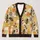 Vintage Honey Bee Honeycomb Motif for Relaxed Everyday Layering, Women's Casual Style All-over Print Knitted Cardigan - 1