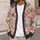Multicolor Folk Hearts for Playful Everyday Layering, Women’s Boho Weekend Style All-over Print Knitted Cardigan - 5