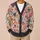 Multicolor Folk Hearts for Playful Everyday Layering, Women’s Boho Weekend Style All-over Print Knitted Cardigan - 6