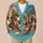 Mexican Colonial Cityscape for Resort Travel, Vacations, and Everyday Layering Style All-over Print Knitted Cardigan - 6