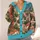 Mexican Colonial Cityscape for Resort Travel, Vacations, and Everyday Layering Style All-over Print Knitted Cardigan - 4