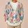 Colorful Openwork Mosaic Layers for Beach Holidays, Resort Days, and Casual Bohemian Style All-over Print Knitted Cardigan - 6