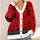 Nordic Reindeer Snowflakes For Cozy Christmas Layering Men's Holiday Weekend Style All-over Print Knitted Cardigan - 4