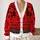 Nordic Reindeer Snowflakes For Cozy Christmas Layering Men's Holiday Weekend Style All-over Print Knitted Cardigan - 2