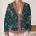 Goggle-Eyed Owls, Bats And Stars For Casual Layering And Cozy Dark Academia Style All-over Print Knitted Cardigan - 2