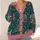 Goggle-Eyed Owls, Bats And Stars For Casual Layering And Cozy Dark Academia Style All-over Print Knitted Cardigan - 4