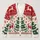 Christmas Tree Snowflake Holiday Motif for Cozy Winter Layering, Men's Festive Style All-over Print Knitted Cardigan - 1