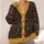 Christmas Reindeer and Evergreen Fair Isle Holiday Style for Men's Festive Layering All-over Print Knitted Cardigan - 4