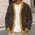 Christmas Reindeer and Evergreen Fair Isle Holiday Style for Men's Festive Layering All-over Print Knitted Cardigan - 5