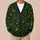Berry Leaf Botanicals for Cozy Fall Layering and Outdoor Gatherings, Plus Size Women All-over Print Knitted Cardigan - 6