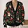 Cute Christmas Santa Faces And Holly For Cozy Holiday Gatherings, Women’s Festive Style All-over Print Knitted Cardigan - 2