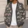 Dinosaur Mountain Raincloud Motifs for Cozy Autumn Layering and Casual Weekend Wear All-over Print Knitted Cardigan - 5