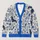 Blue Dachshund Florals for Casual City Days, Everyday Layering, and Weekend Wear All-over Print Knitted Cardigan - 1