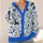 Blue Dachshund Florals for Casual City Days, Everyday Layering, and Weekend Wear All-over Print Knitted Cardigan - 4